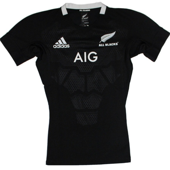 2020 Adidas All Blacks Home Performance Jersey CW3130 - Picture 2 of 4